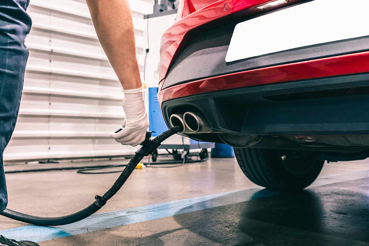 Emissions testing in Newbury